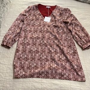 New with tags pink faux snake skin Anna Kate dress